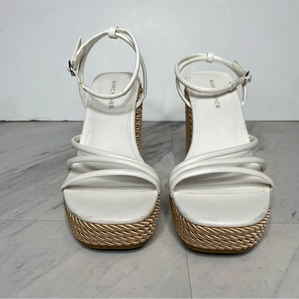 Marc Fisher Zeki Espadrille Wedge Sandal 8M